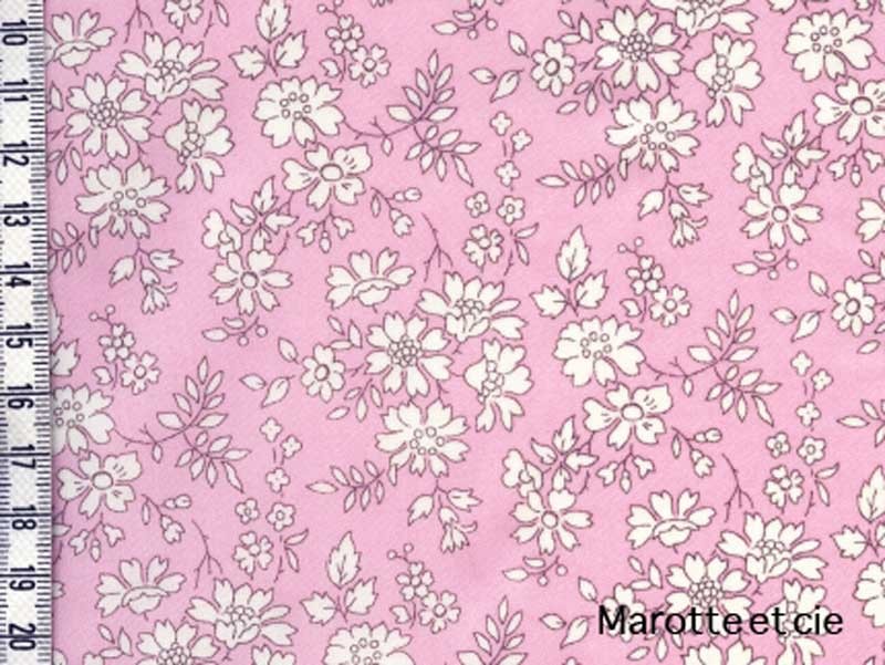 COUPON tissu LIBERTY Capel rose nude 65 x 45 cm dans Tissus Liberty par Marotte et Cie