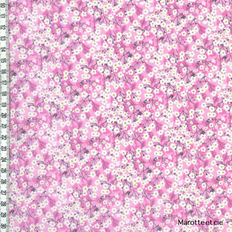 Coupon Liberty Mitsi Valeria orchidée rose 65*45cm dans Tissus Liberty par Marotte et Cie