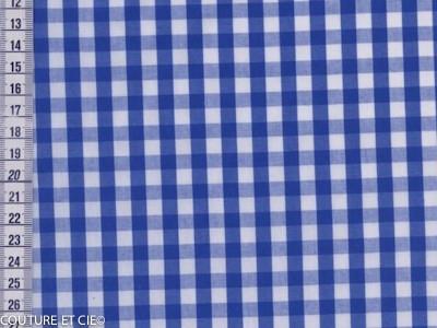 Vichy océan carreaux 7 mm dans Tissus Carreaux par Couture et Cie