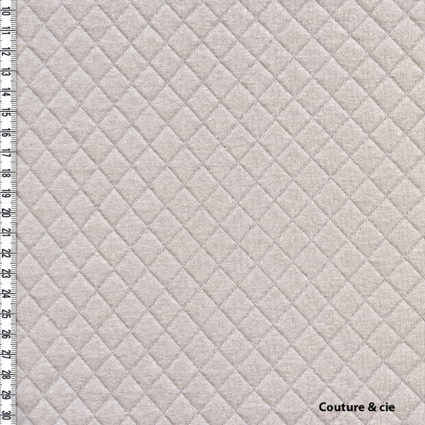 Jersey matelassé brume, x10cm dans FRANCE DUVAL STALLA par Couture et Cie