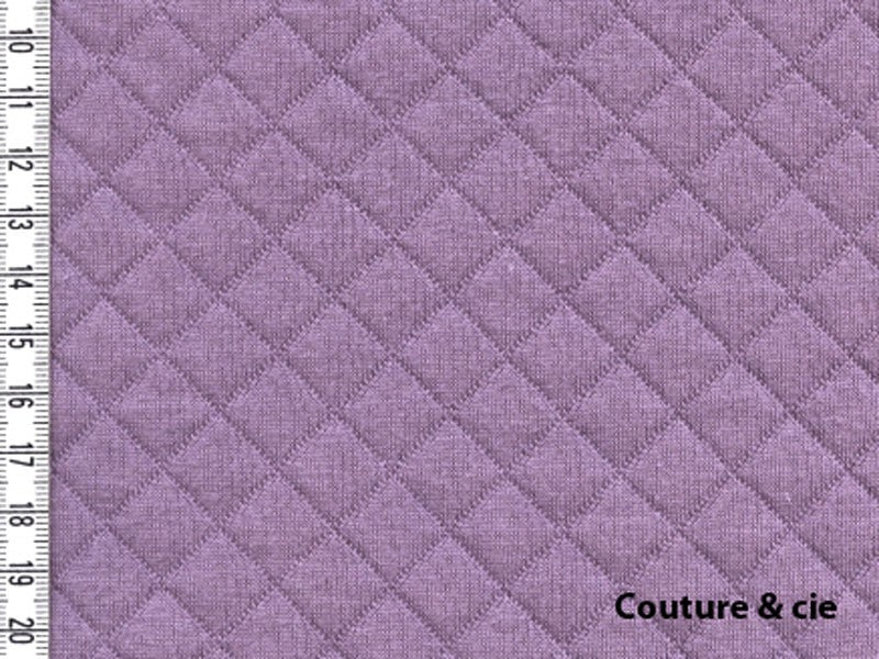 Jersey Matelassé France Duval Stalla figue, x10cm dans FRANCE DUVAL STALLA par Couture et Cie