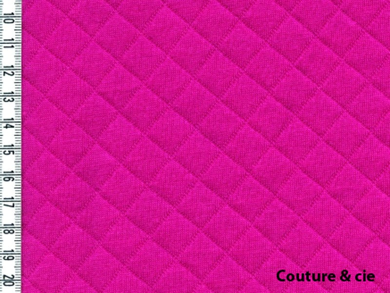Jersey matelassé rose fushia, x10cm dans FRANCE DUVAL STALLA par Couture et Cie