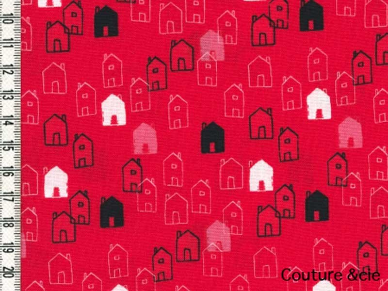 Tissu Mori Girls, Petites maisons dans DASHWOOD STUDIO par Couture et Cie