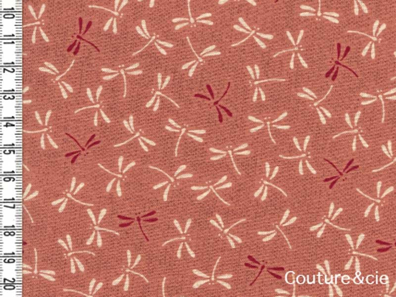 Tissu Libellules rose dans TISSUS JAPONAIS par Couture et Cie