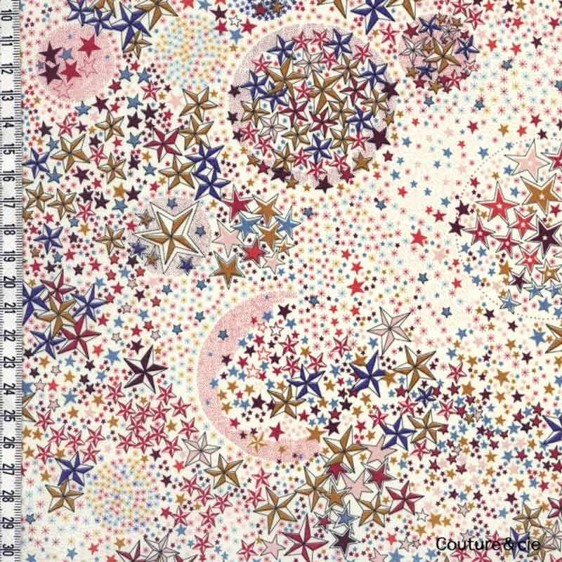 Tissu Liberty Adelajda Terracotta, x10cm dans Batistes Tana Lawn par Couture et Cie