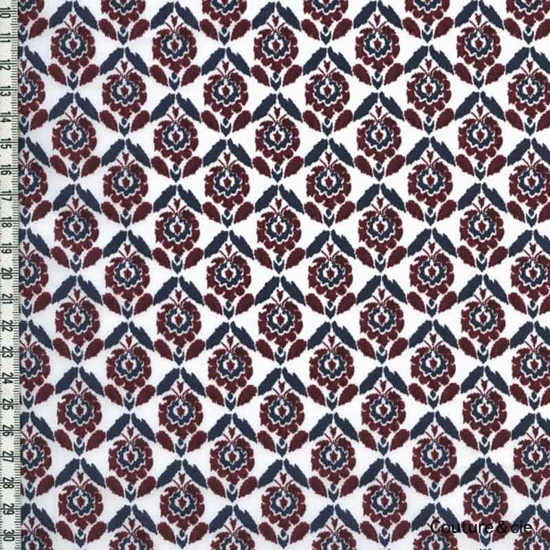 Tissu Liberty Beyoglu bleu, x10cm dans Batistes Tana Lawn par Couture et Cie