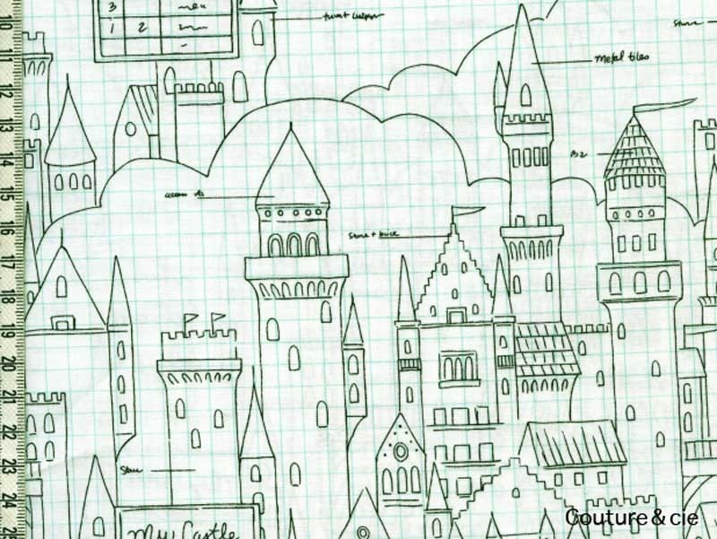 Tissu Castle plans dans MICHAEL MILLER par Couture et Cie