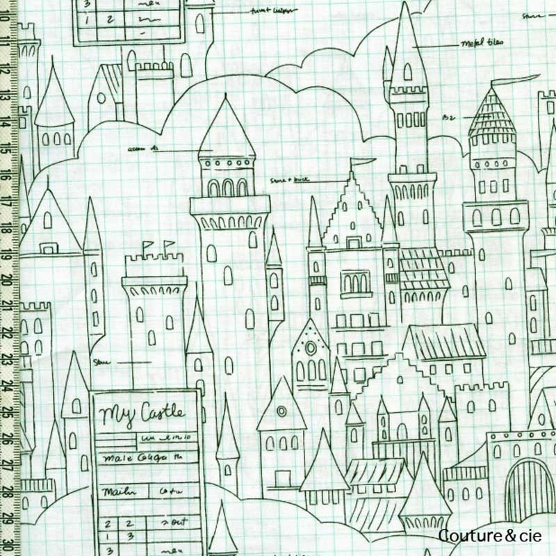 Tissu Castle plans dans MICHAEL MILLER par Couture et Cie