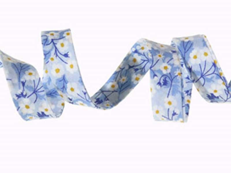 Biais Liberty Mitsi Valéria bleu layette dans Biais Liberty par Couture et Cie