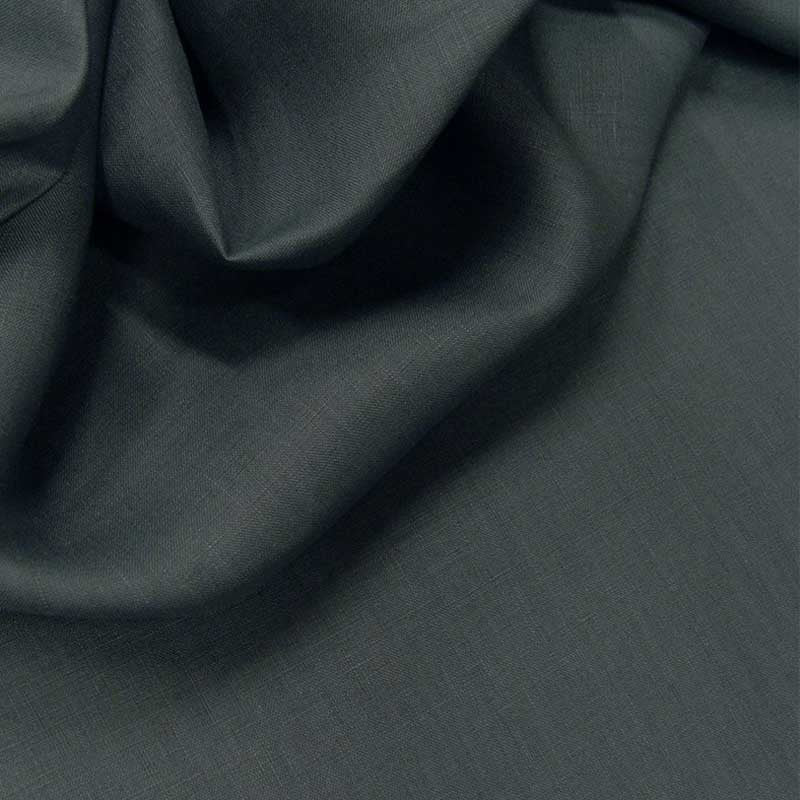 Fine toile de lin gris acier dans Lins par Couture et Cie