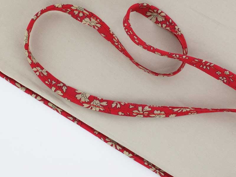 Passepoil Liberty Capel rouge, x10cm dans Passepoils Liberty par Couture et Cie