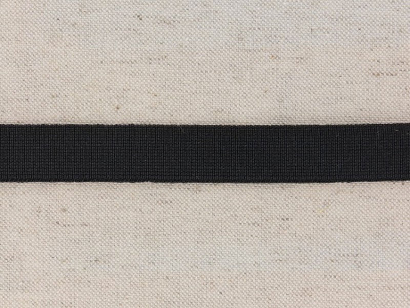 Ceinture elastique plat noir, tissé, 20 mm, x10cm dans Accueil par Couture et Cie