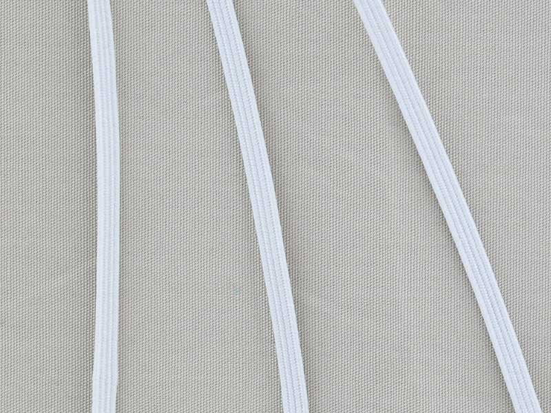 Elastique doux tressé blanc 4,5mm, x10cm dans Accueil par Couture et Cie