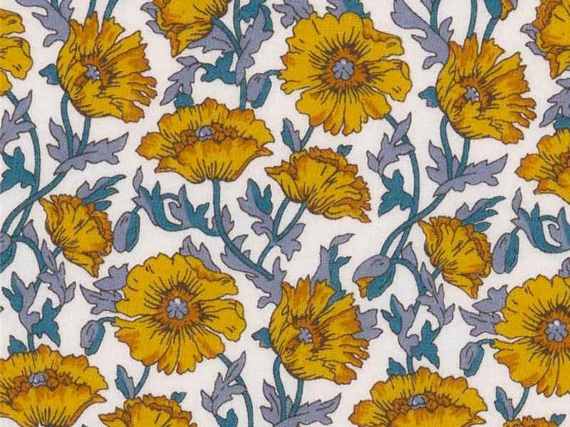 Tissu Liberty Astell Reece jaune, x10cm dans Accueil par Couture et Cie