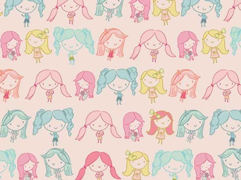 Tissu Art Gallery Fabrics Daydream Fillettes, x10cm dans ART GALLERY FABRICS par Couture et Cie