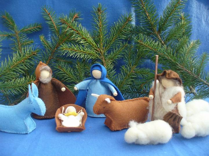 KIT CRECHE FEUTRINE dans DÉCORATION DE NOEL & DECO FEUTRINE par Marotte et Cie