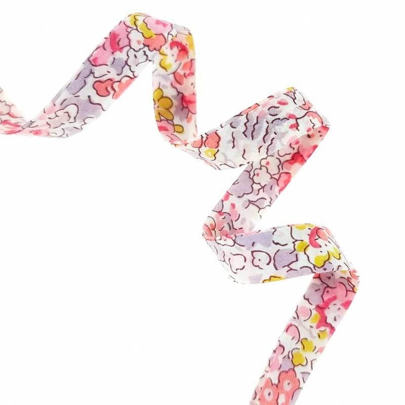Biais Liberty Claire Aude rose, x10cm dans Accueil par Couture et Cie