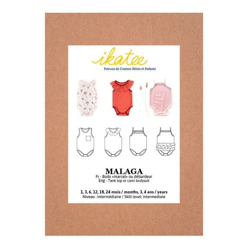 Patron couture Ikatee Malaga body bébé dans Accueil par Couture et Cie