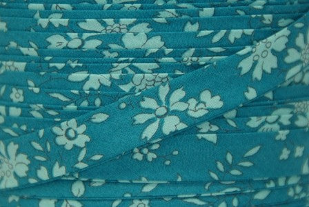 Biais Liberty Capel bleu vert, x10cm dans BIAIS par Couture et Cie
