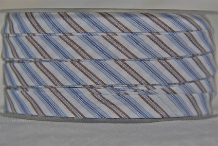 Biais Détente rayé bleu dans Tous les biais par Couture et Cie