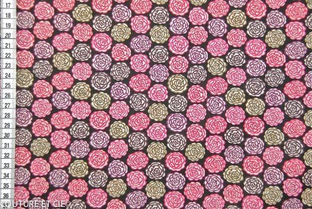 Tissu Liberty Stefan rose et marron dans Tissus LIBERTY OF LONDON par Couture et Cie