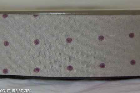 Biais brume à pois figue dans Biais France Duval Stalla par Couture et Cie