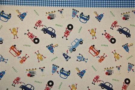 Tissu Kokka Autos et Robots" " dans TISSUS JAPONAIS par Couture et Cie