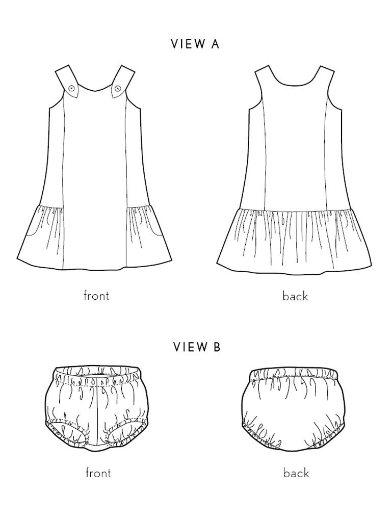 Seashore Sundress pattern 6 mois à 4 ans dans Oliver S par Couture et Cie