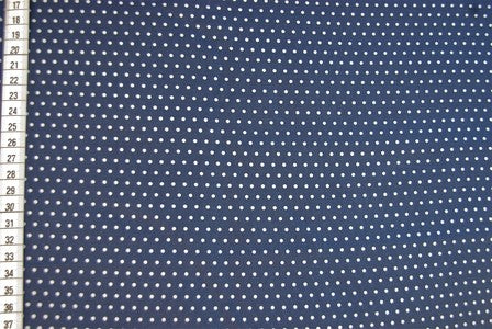 Tissu Petit Pois bleu marin, x10cm dans Tissus Pois par Couture et Cie