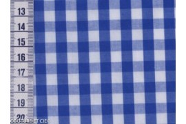 Vichy océan carreaux 7 mm dans Tissus Carreaux par Couture et Cie