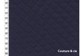 Jersey matelassé France Duval Stalla bleu marine, x10cm dans FRANCE DUVAL STALLA par Couture et Cie
