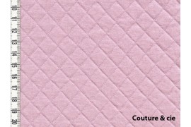 Jersey matelassé France Duval Stalla rose pâle, x10cm dans FRANCE DUVAL STALLA par Couture et Cie