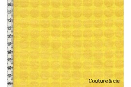 Tissu Mirror Ball Dot jaune dans MICHAEL MILLER par Couture et Cie