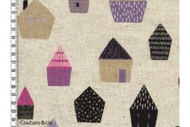 Tissu Maisons dans TISSUS JAPONAIS par Couture et Cie