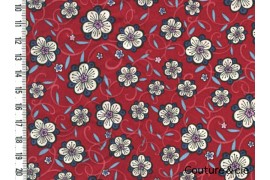 Tissu Liberty Lolly rouge, x10cm dans Batistes Tana Lawn par Couture et Cie