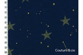 Tissu Lucky stars bleu marine dans MICHAEL MILLER par Couture et Cie