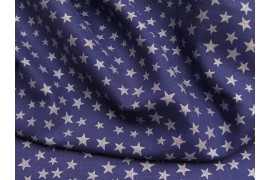 Batiste bleu étoiles nacrées dans Tissus Etoiles par Couture et Cie