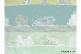 Tissu Art Gallery Fabrics pandalicious Panda vert dans ART GALLERY FABRICS par Couture et Cie