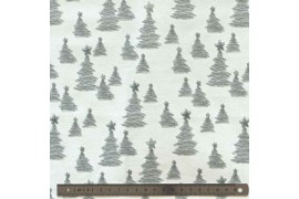 Tissu blanc Christmas Wonders x10cm dans Tissus Noël par Couture et Cie