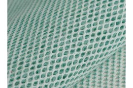 Tissu Filet coton bio bleu azur, x10cm dans TISSUS BIOLOGIQUES par Couture et Cie