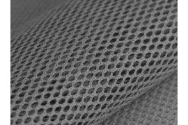 Tissu Filet coton bio gris, coupon 50x170cm dans TISSUS BIOLOGIQUES par Couture et Cie