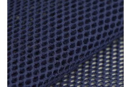 Tissu Filet Mesh coton bio bleu marine, x10cm dans TISSUS BIOLOGIQUES par Couture et Cie