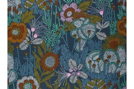 Tissu Cloud 9 fabrics Grasslands Embroidered Floral, x10cm dans TISSUS BIOLOGIQUES par Couture et Cie
