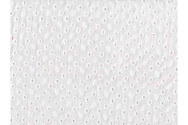 Tissu voile de coton broderie anglaise pois, x10cm dans Tissus par Couture et Cie