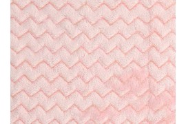 Tissu Minky Wave rose layette, x10cm dans Teddydou / Minky par Couture et Cie