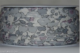 Biais Liberty Betsy gris platine x10cm dans Accueil par Couture et Cie