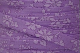 Biais Liberty Capel violet ton sur ton, x10cm dans BIAIS par Couture et Cie