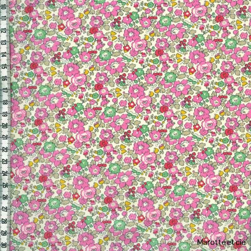 Coupon Liberty Betsy ann sweet pink 65*45cm dans Tissus Liberty par Marotte et Cie