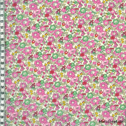 Coupon Liberty Betsy ann sweet pink 65*45cm dans Tissus Liberty par Marotte et Cie