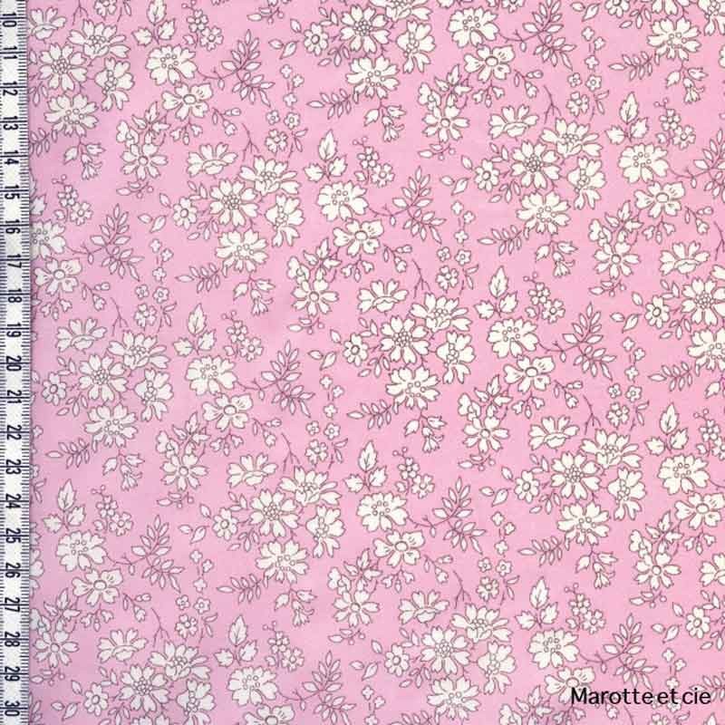 COUPON tissu LIBERTY Capel rose nude 65 x 45 cm dans Tissus Liberty par Marotte et Cie